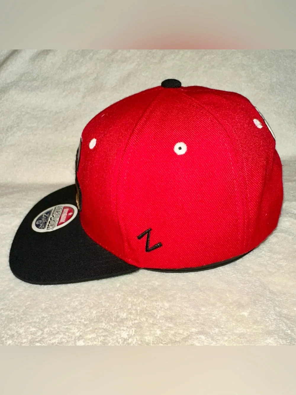 Vtg Zephyr Cornell Big Red Lacrosse Snapback Hat Cap Green Underbrim Y2K 90s